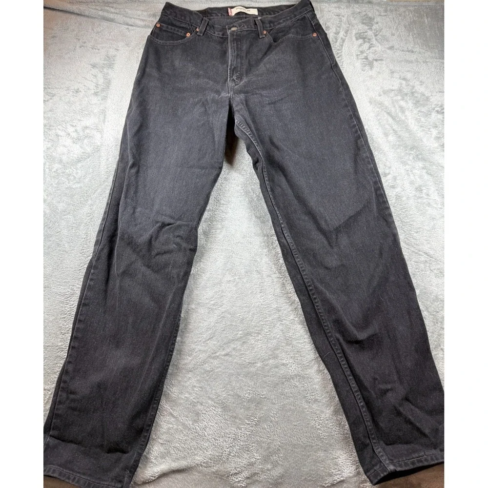 Vtg Levi's 560 Comfort Fit Jeans Black Gray Denim Men's Sz 33x34 Relaxed Taper